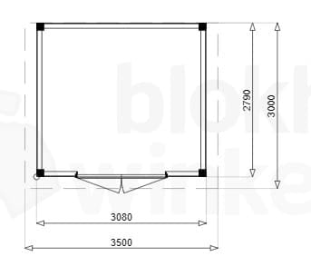Plattegrond Douglas Tuinhuis Darwin 350x300