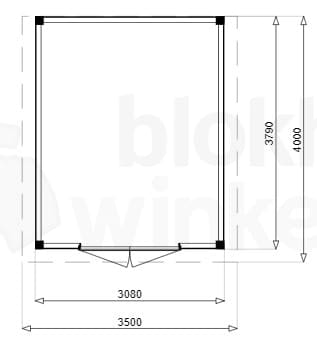 Plattegrond Douglas Tuinhuis Darwin 350x400
