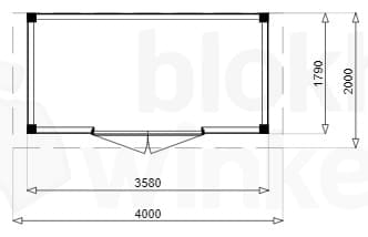 Plattegrond Douglas Tuinhuis Darwin 400x200