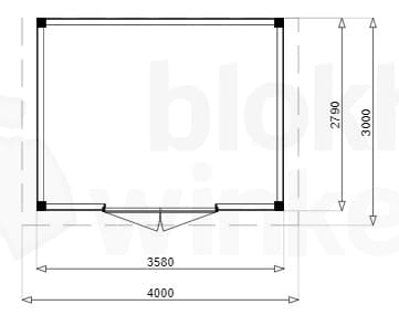 Plattegrond Douglas Tuinhuis Darwin 400x300