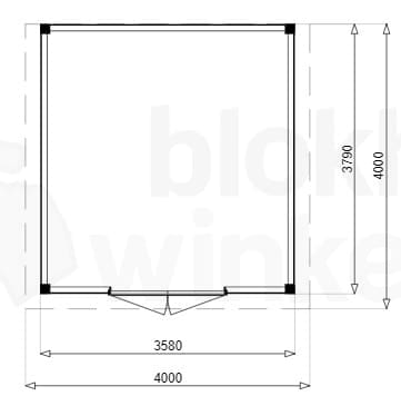 Plattegrond Douglas Tuinhuis Darwin 400x400