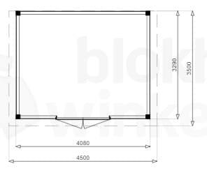 Plattegrond Douglas Tuinhuis Darwin 450x350