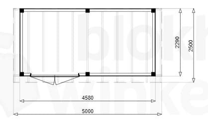 Plattegrond Douglas Tuinhuis Darwin 500x250