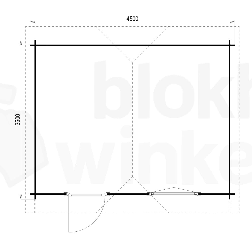 Plattegrond Kentucky 450x350