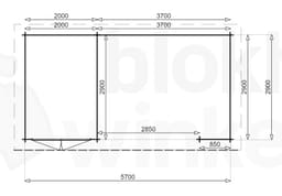 Plattegrond blokhut Messina