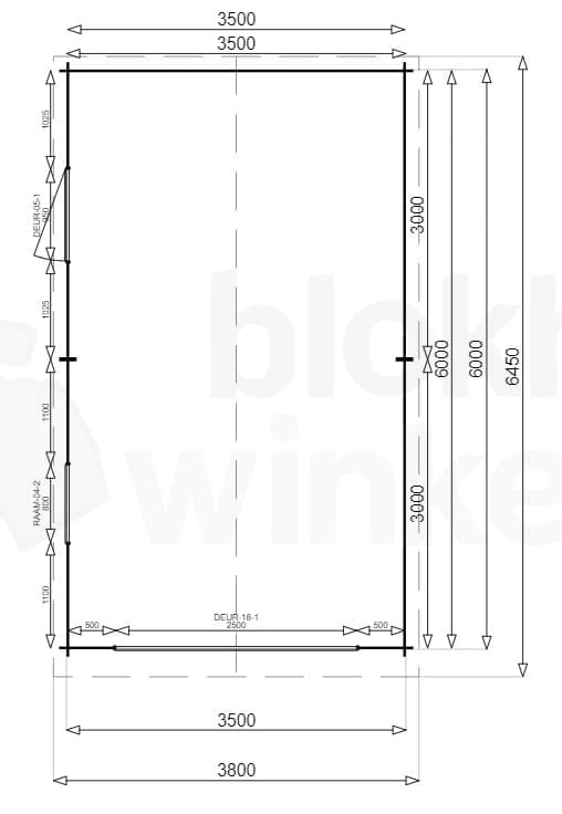 Plattegrond Garage Michigan 350x600