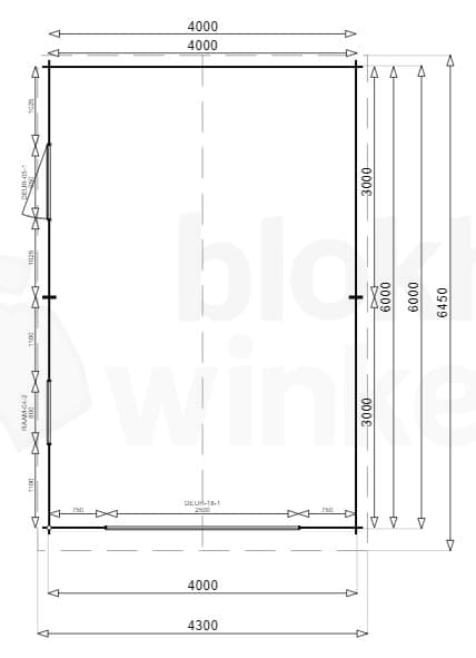 Plattegrond Garage Michigan 400x600 geïmpregneerd