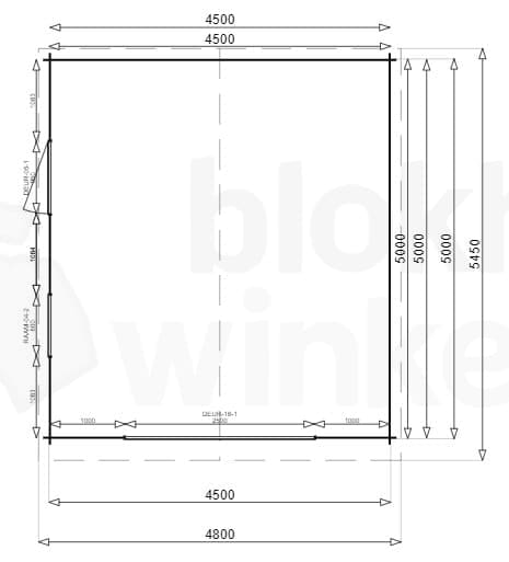 Plattegrond Garage Michigan 450x500 geïmpregneerd