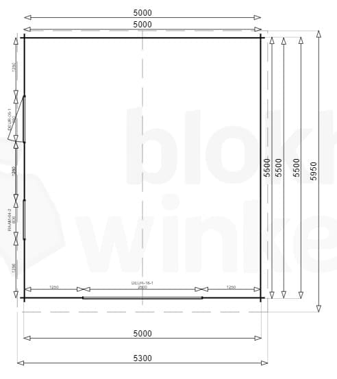 Plattegrond Garage Michigan 500x550