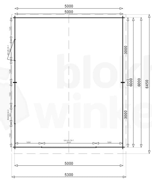 Plattegrond Garage Michigan 500x600