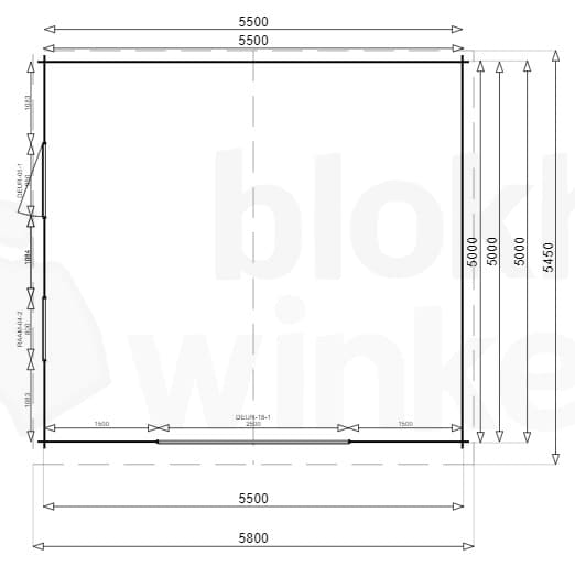 Plattegrond Garage Michigan 550x500