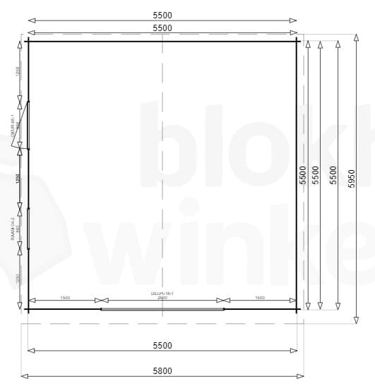 Plattegrond Garage Michigan 550x550 geïmpregneerd