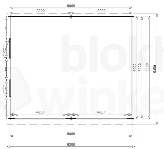 Plattegrond Garage Michigan 600x500