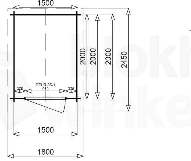 Plattegrond Montana 150x200 geïmpregneerd