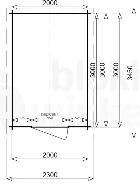 Plattegrond Montana 200x300