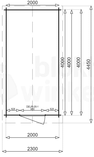 Plattegrond Montana 200x400 gecoat
