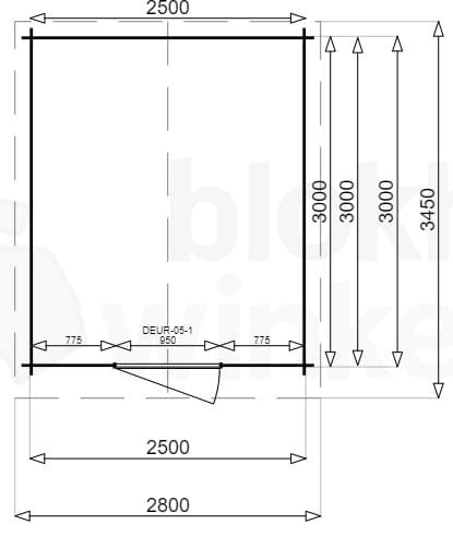 Plattegrond Montana 250x300