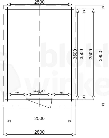 Plattegrond Montana 250x350 gecoat