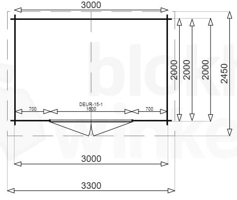Plattegrond Montana 300x200 geïmpregneerd