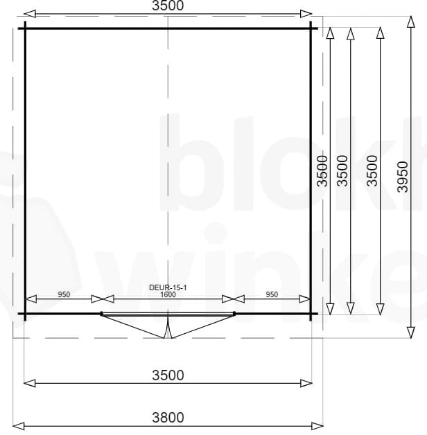 Plattegrond Montana 350x350 geïmpregneerd
