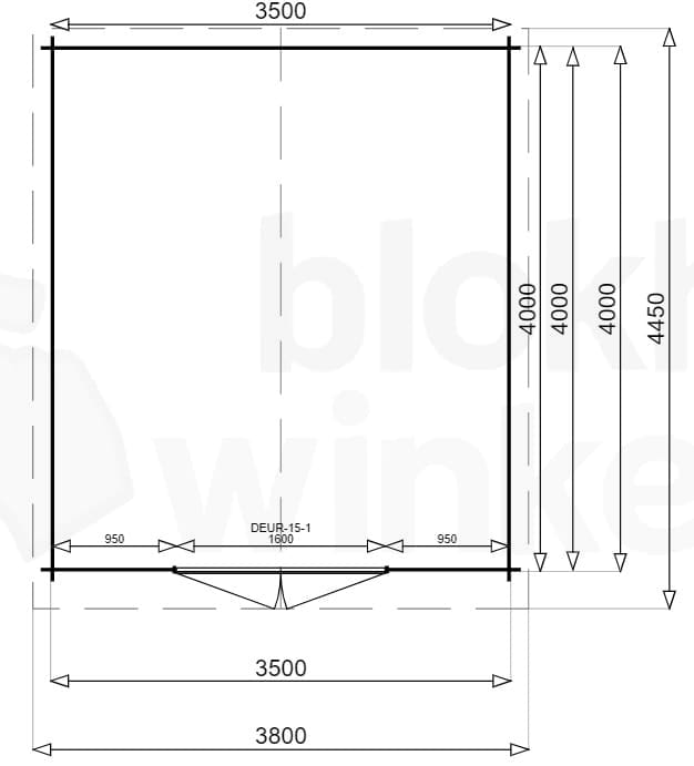 Plattegrond Montana 350x400 geïmpregneerd