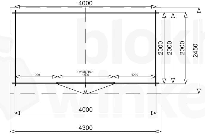 Plattegrond Montana 400x200 gecoat