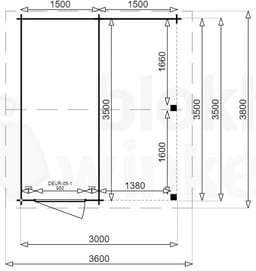 blokhut Montana Lounge 150x350 - Luxhouse - FFMOL150x350 - 170x370