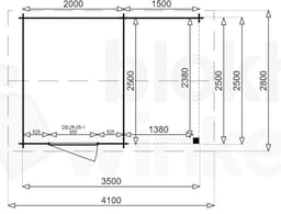 blokhut Montana Lounge 200x250 - Luxhouse - FFMOL200x250 - 220x270