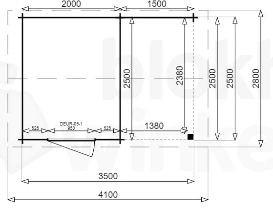 Plattegrond Montana Lounge 200x250