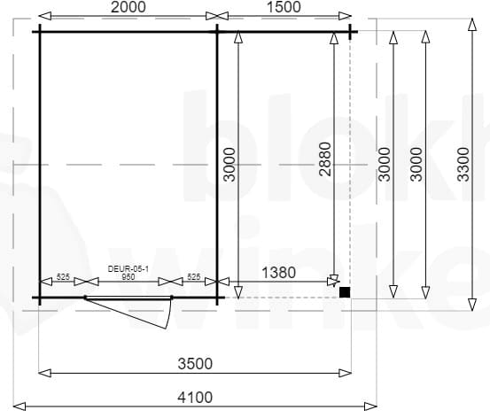 Plattegrond Montana Lounge 200x300