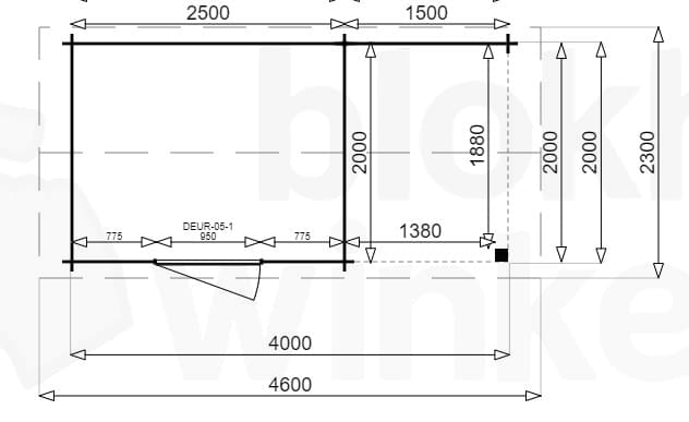 Plattegrond Montana Lounge 250x200