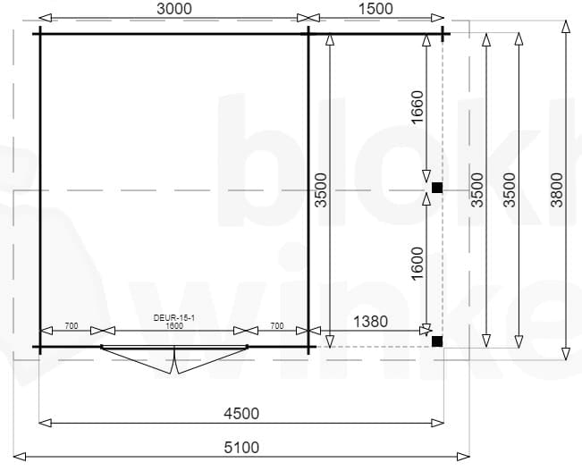 Plattegrond Montana Lounge 300x350