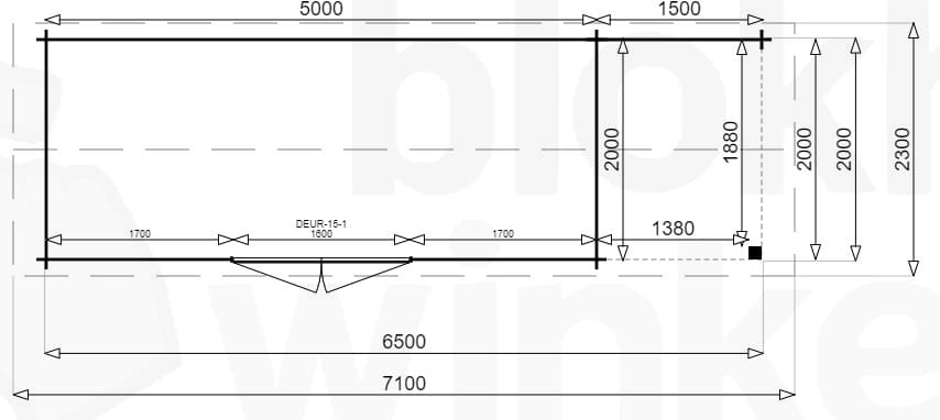 Plattegrond Montana Lounge 500x200