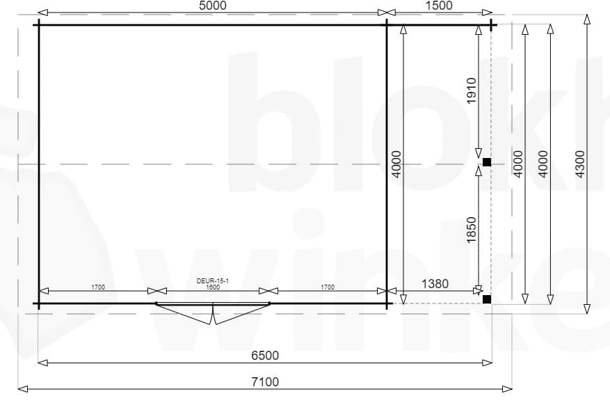 Plattegrond Montana Lounge 500x400