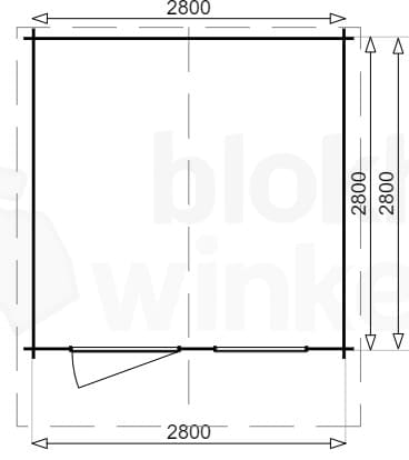 Plattegrond blokhut Napoli