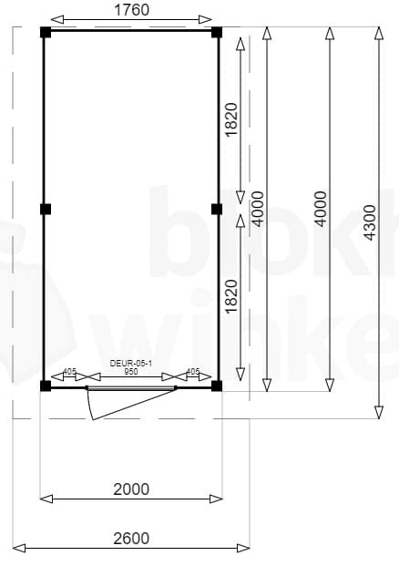 Plattegrond New Jersey 200x400 geïmpregneerd