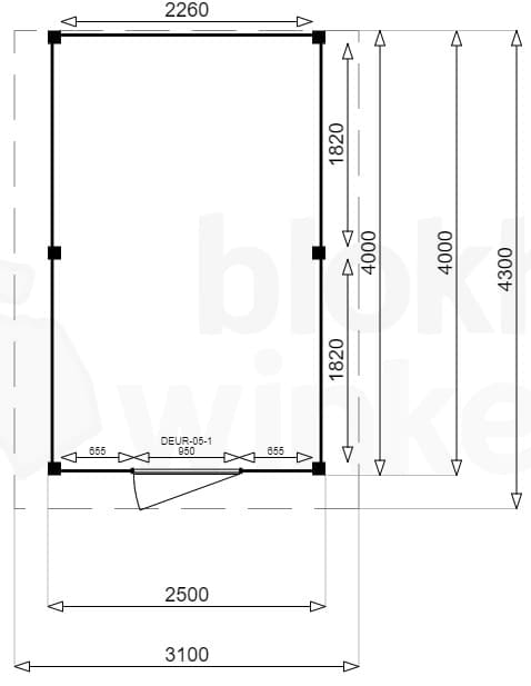 Plattegrond New Jersey 250x400 geïmpregneerd