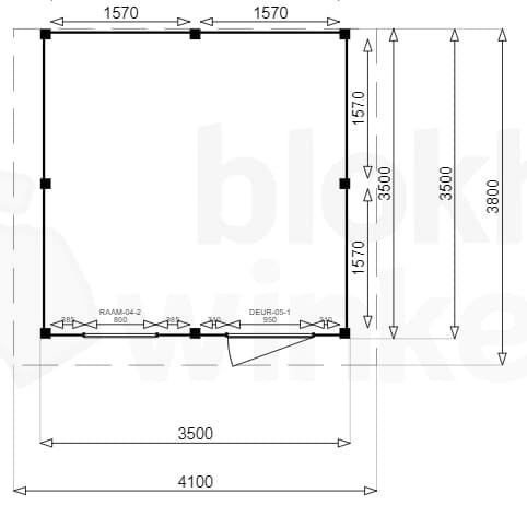 actie blokhut plat dak New Jersey 350x350 - Luxhouse - FFNJ350350 - 350x350