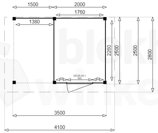 Plattegrond New Jersey Lounge 200x250