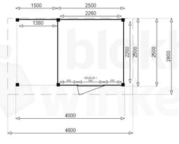 actie blokhut plat dak New Jersey Lounge 250x250 - Luxhouse - FFNJLO250250 - 250x250