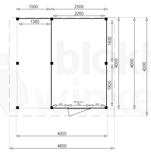 Plattegrond New Jersey Lounge 250x400 geïmpregneerd