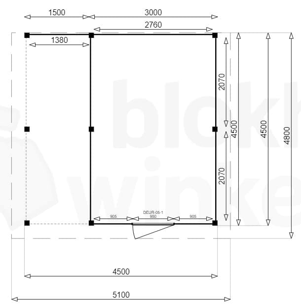 actie blokhut plat dak New Jersey Lounge 300x450 - Luxhouse - FFNJLO300450 - 300x450