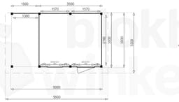 actie blokhut plat dak New Jersey Lounge 350x300 - Luxhouse - FFNJLO350300 - 350x300