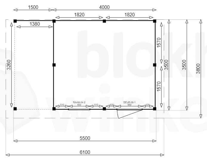 Plattegrond New Jersey Lounge 400x350