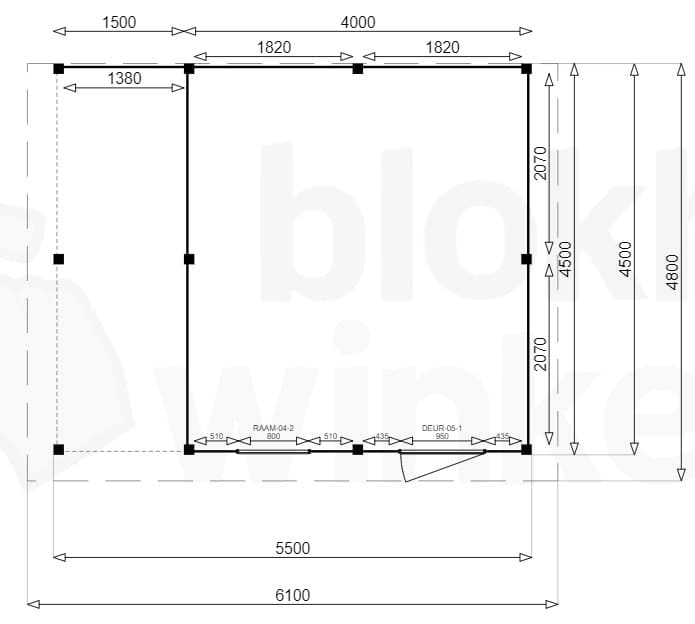 Plattegrond New Jersey Lounge 400x450