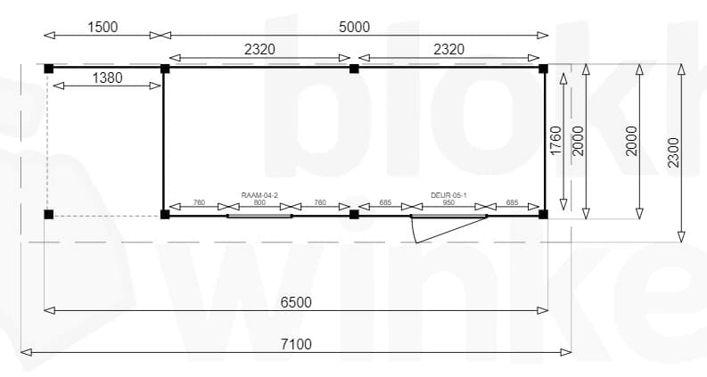 Plattegrond New Jersey Lounge 500x200 geïmpregneerd
