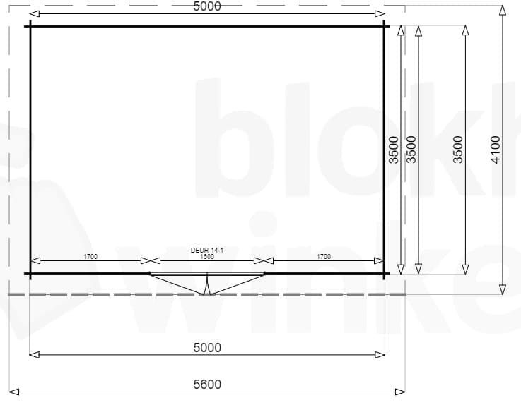blokhut New York 500x350 gecoat - Luxhouse - FFNY500350-GECOAT - 520x370