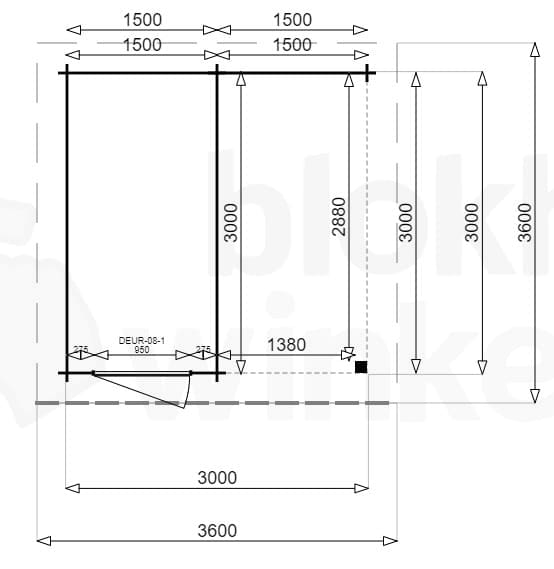 Plattegrond New York Lounge 150x300