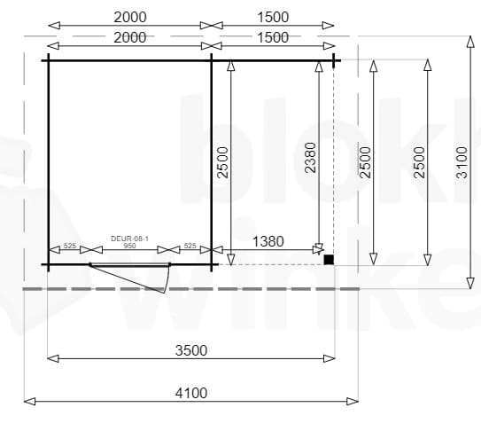 Plattegrond New York Lounge 200x250