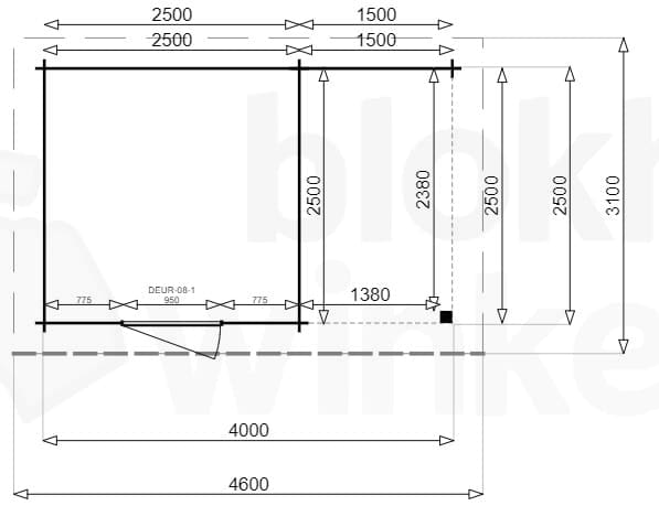 Plattegrond New York Lounge 250x250